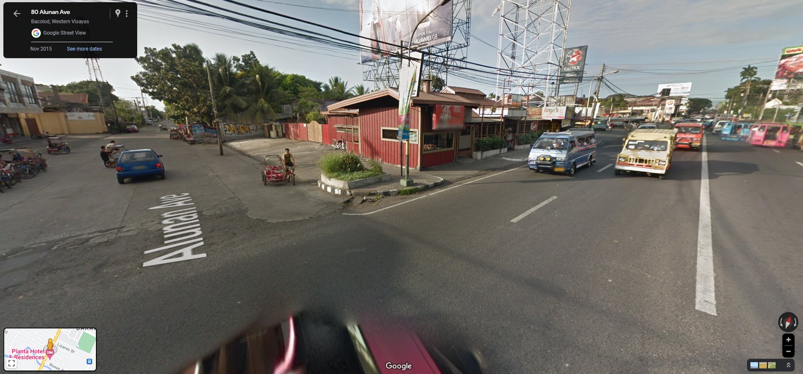 Street view of the property